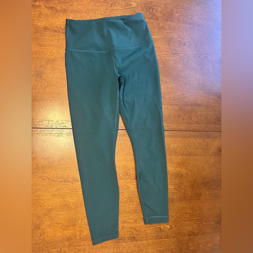 90 Degree By Reflex Teal Cropped / 7/8 Leggings